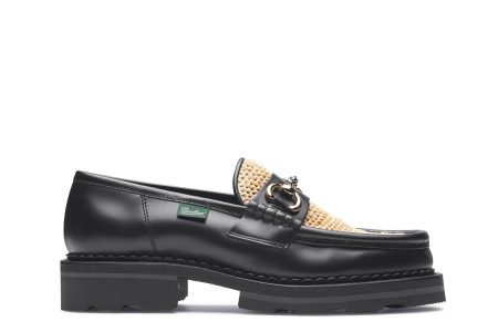 VINCENNES RAPHIA/PHOENIX N-LISSE NOIR ET RAPHIA NATUREL