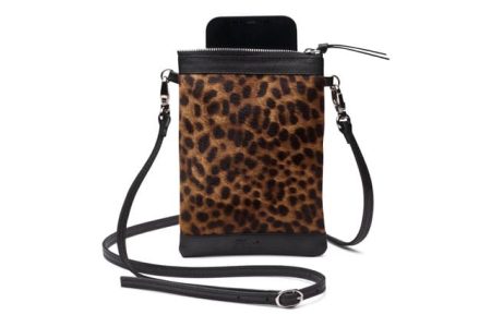 POCHETTE TELEPHONE/POILS LEOPARD