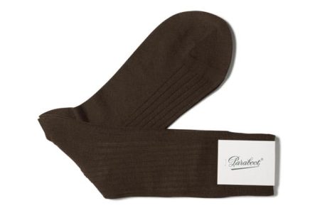 CHAUSSETTES LAINE COTES/CAFE